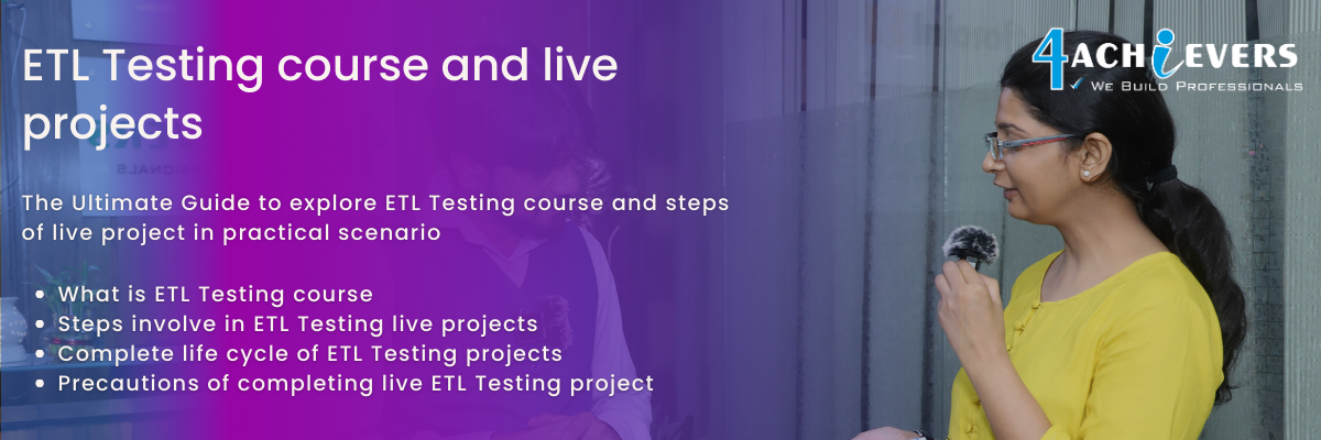 ETL Testing course and live projects