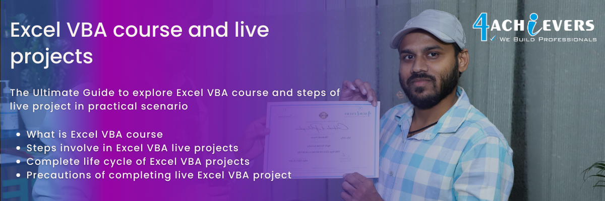 Excel VBA course and live projects