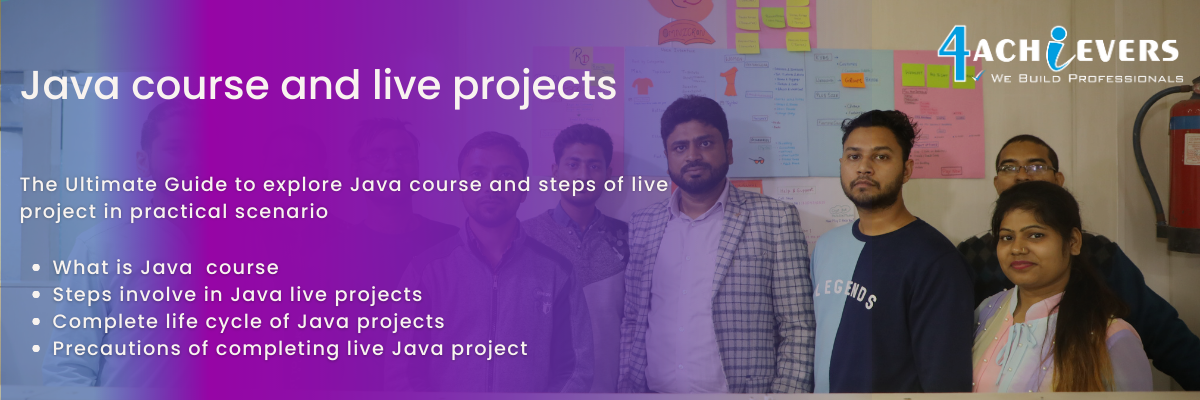 Java course and live projects