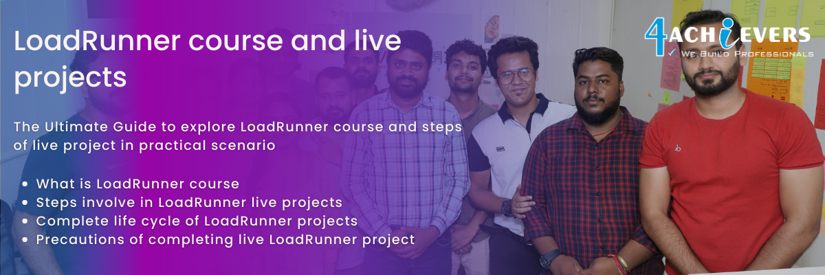 LoadRunner course and live projects