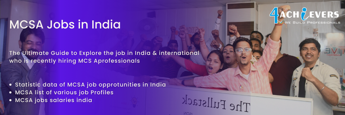 MCSA Jobs in India