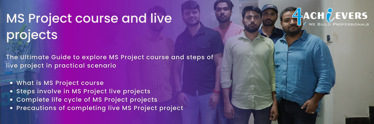 MS Project course and live projects