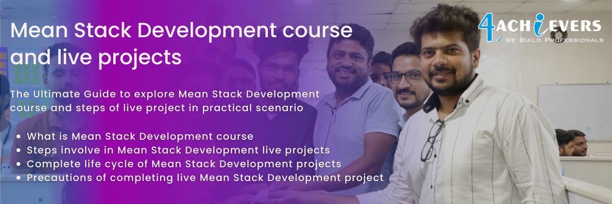 Online Mean Stack Development course and live projects