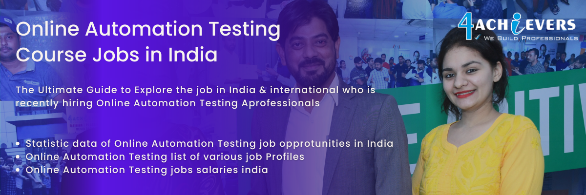 Online Automation Testing Jobs in India