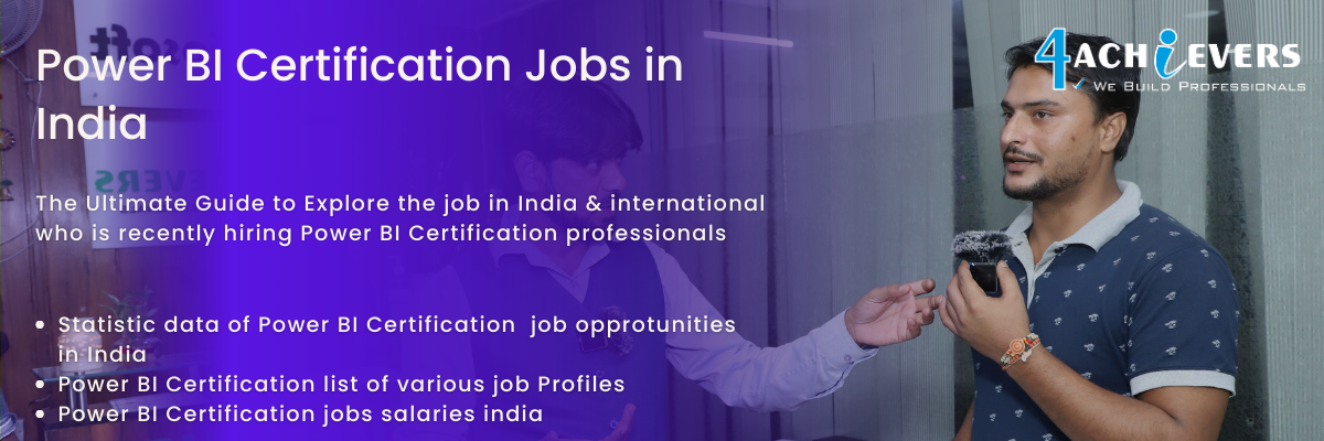 Power BI Certification Jobs in India