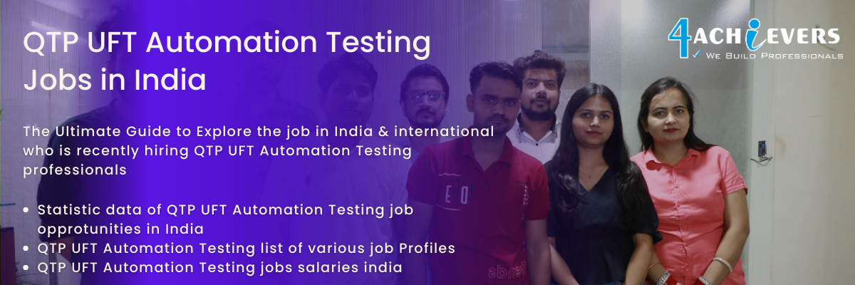 QTP UFT Automation Testing Jobs in India