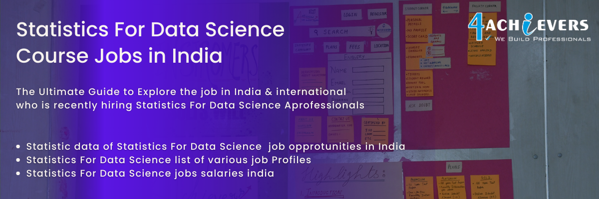 Statistics For Data Science Jobs in India