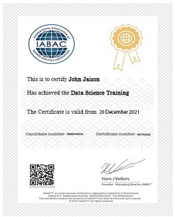 Database Testing Training in Bangalore certificate 