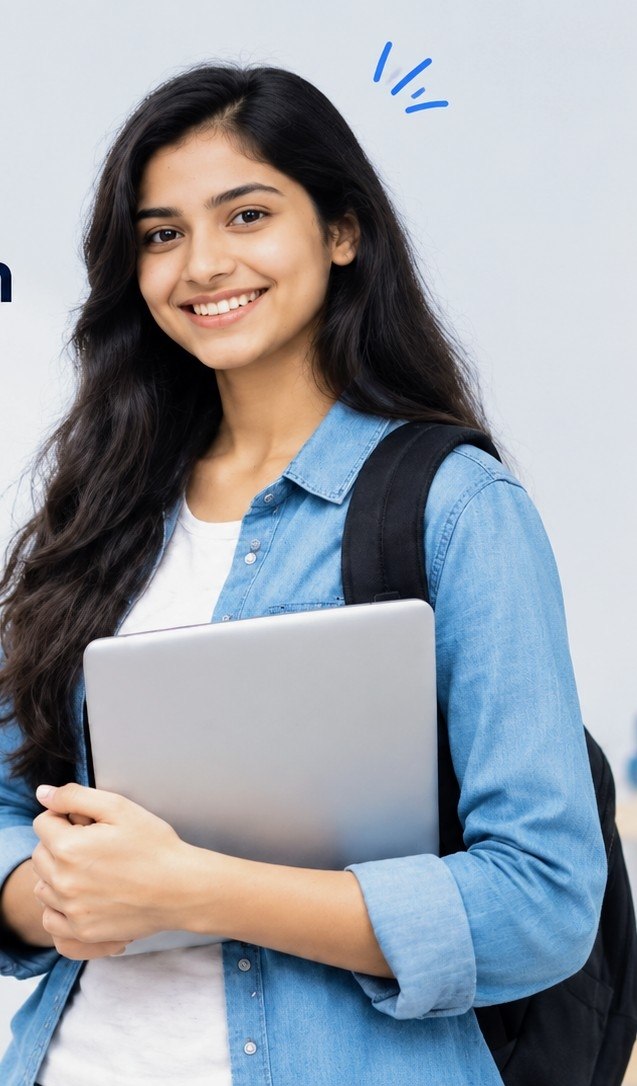 Data Science With R Programming Course Student with Laptop