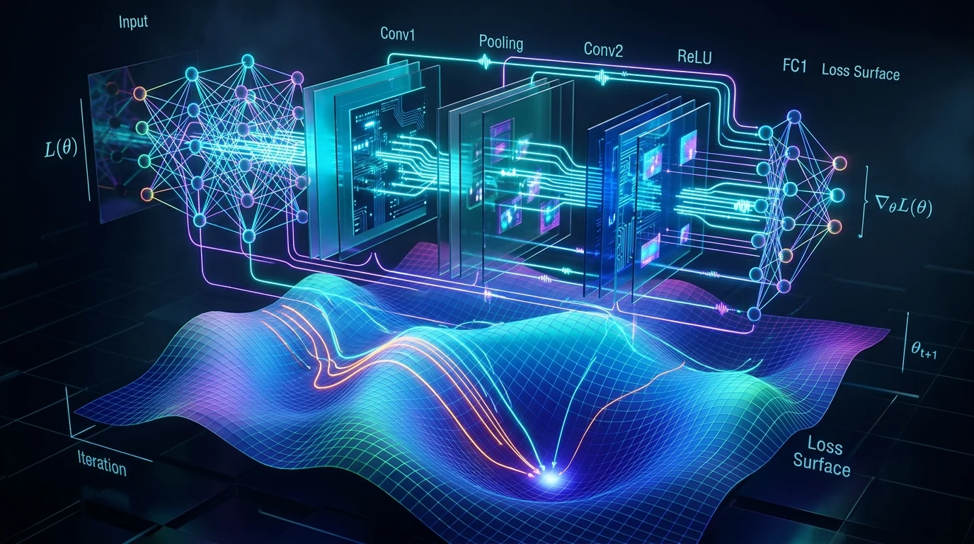 AI and Machine Learning Engineering 3D Architecture Visual
