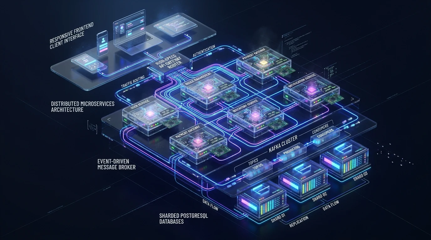 Software and AI Engineering 3D Architecture Visual