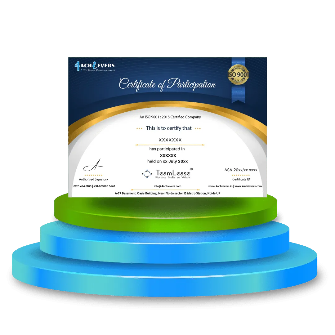 Certificate of Participation