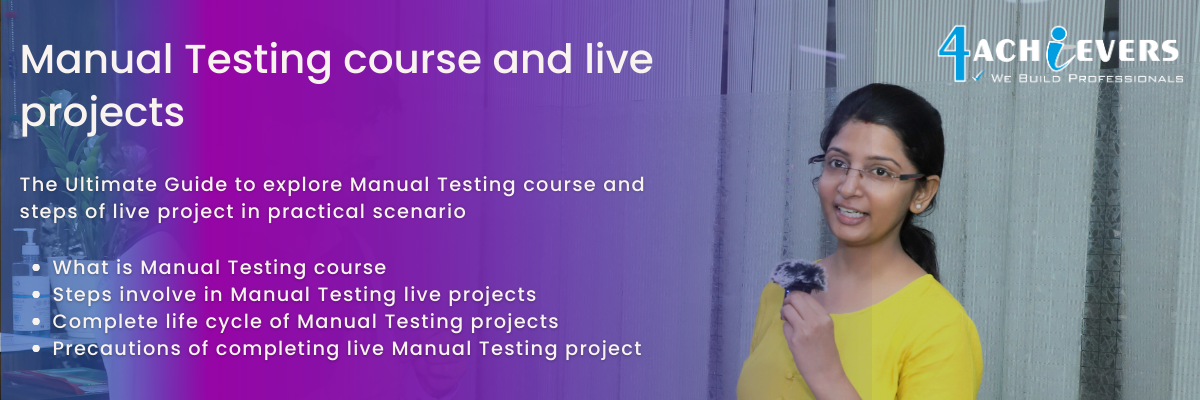 Manual Testing course and live projects