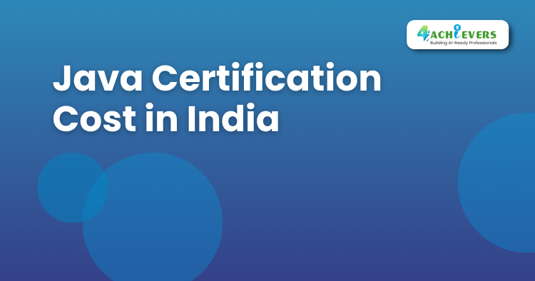 Java Certification Cost in India - Java Online Training Tutorial