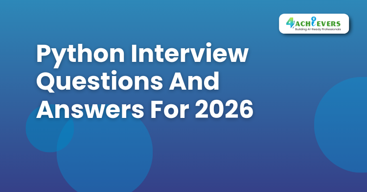 Python Interview Questions And Answers For 2025 - Python Online Course Tutorial