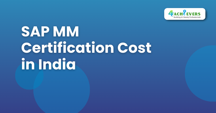 SAP MM Certification Cost in India - SAP Training Institute Tutorial