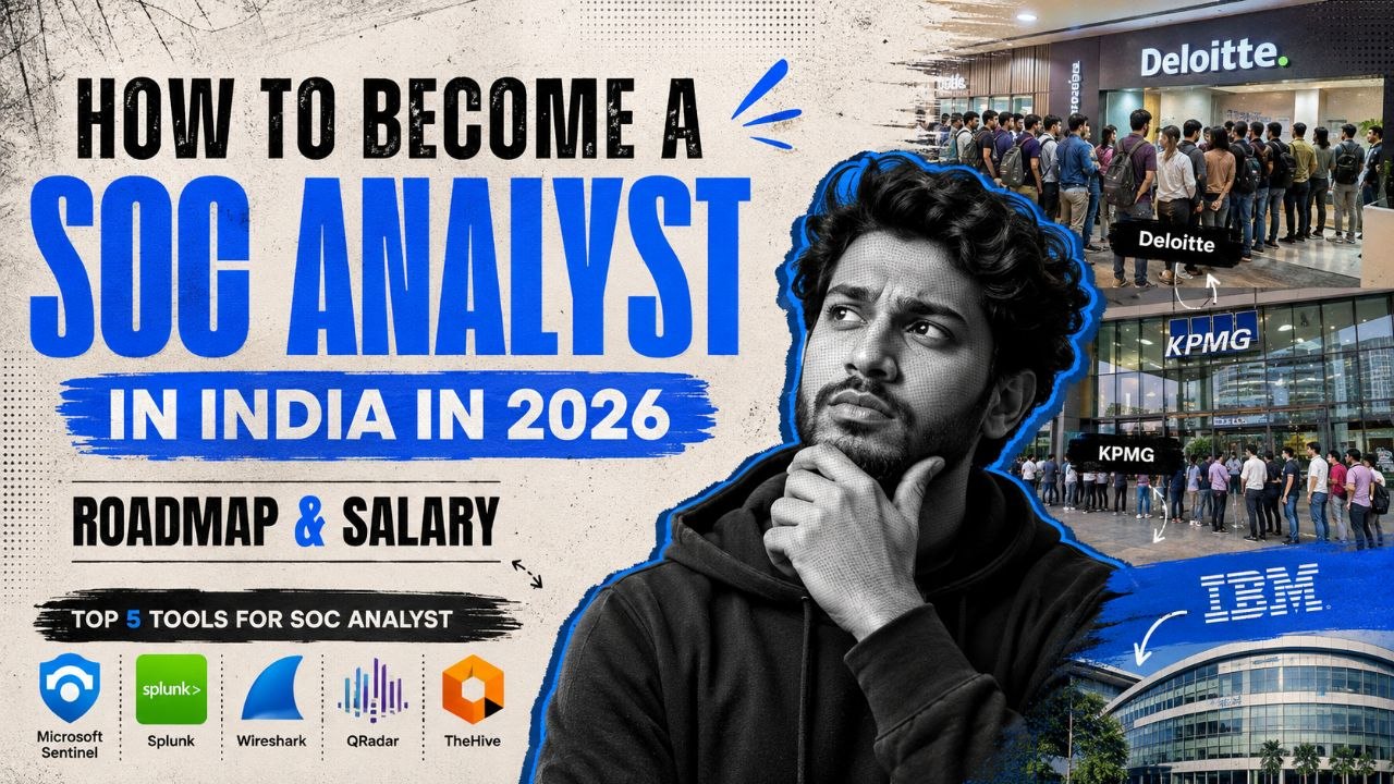 How to Become a SOC Analyst in India in 2026: Roadmap & Salary - how to become a SOC analyst in India  Tutorial